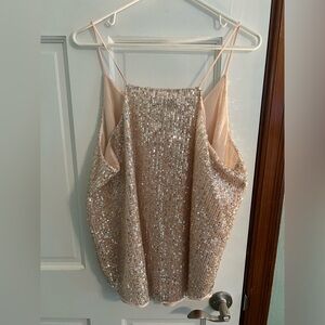 Blush Pink Sequined Tank